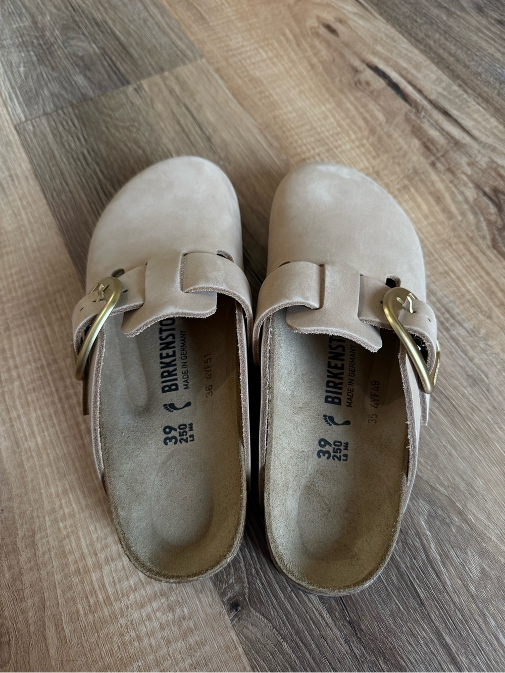 BIRKENSTOCK Boston Big Buckle Clogs Tobacco Brown EU 39 Brand New - Picture 5 of 8